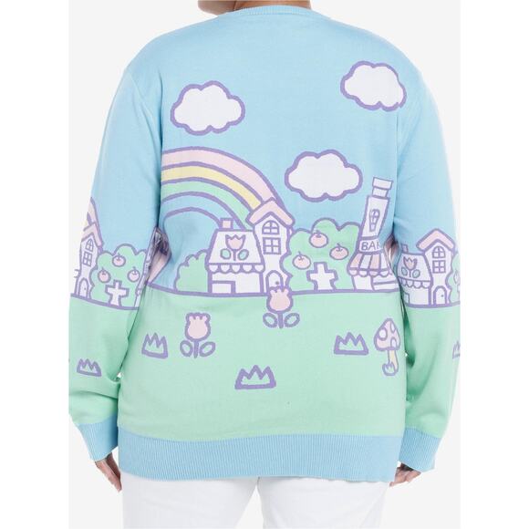 Hello Kitty Jumbo Art Pastel Knit Sweater - Picture 2 of 5